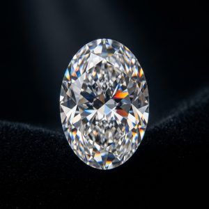Elongated Oval 2 Ct White VS2