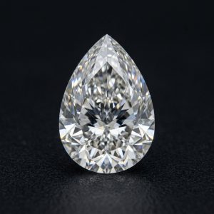 Pear 1.5 Ct Blue VS2-SI1